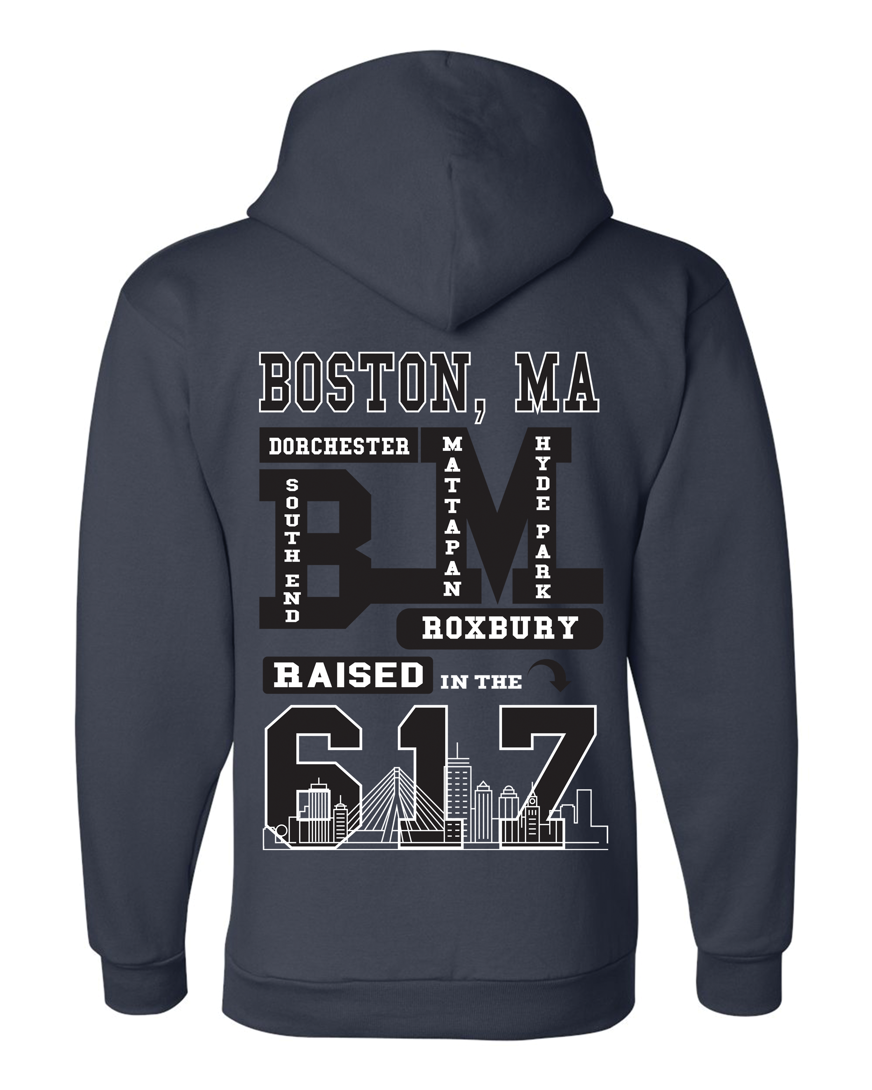 Raised in The 617 - Premium Hoodies