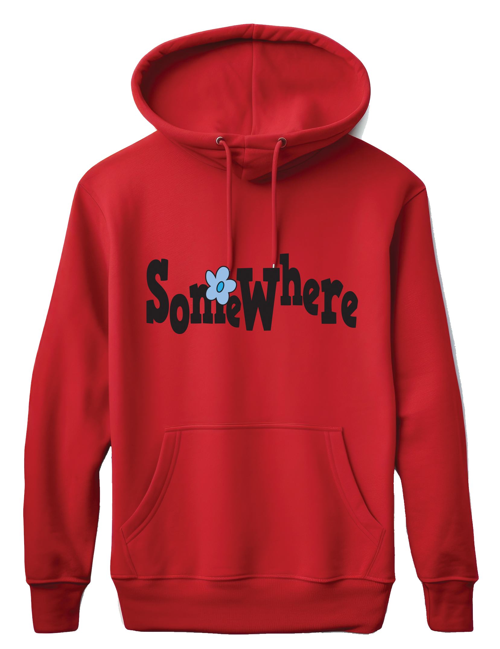 Somewhere Making Things Do Things - Red Premium Hoodie (Embroidered)