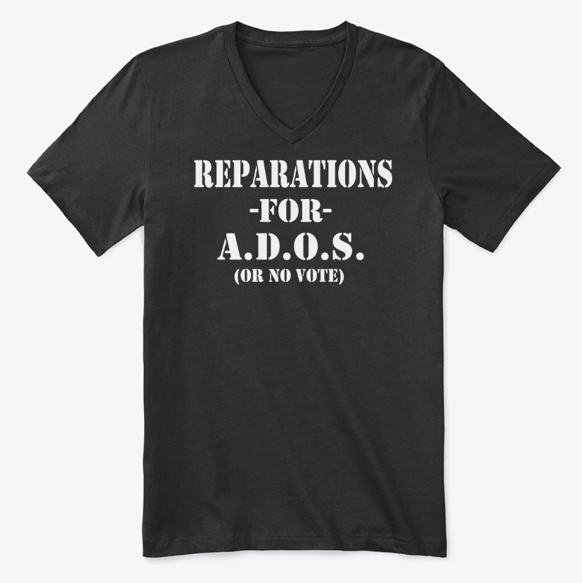 Reparations Tee - Ladies V Neck