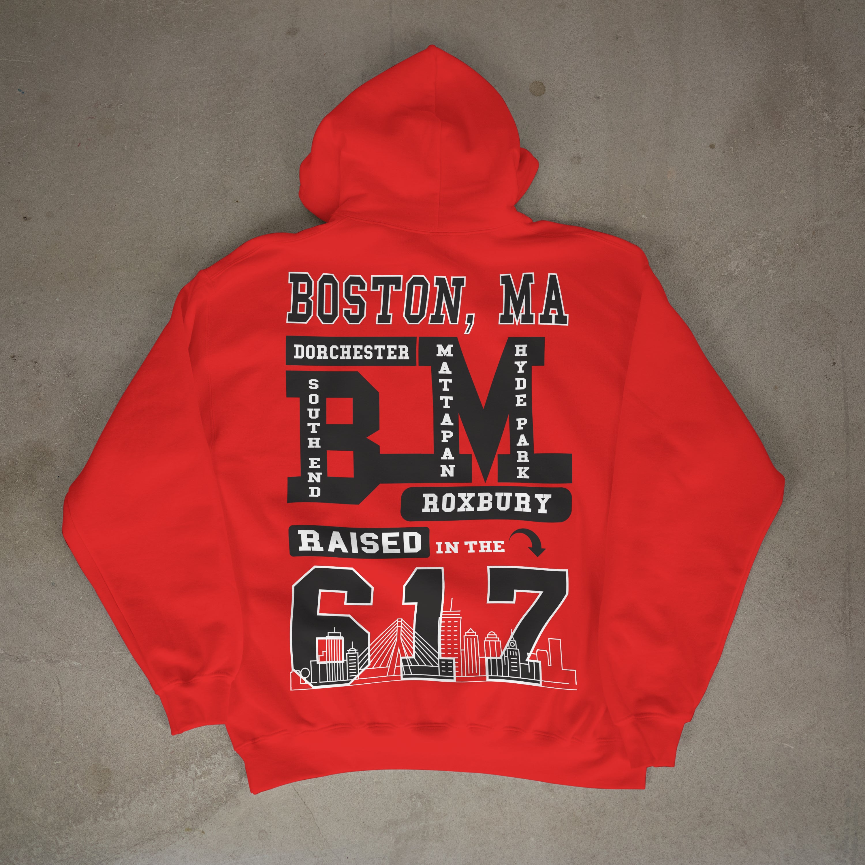 Raised in The 617 - Premium Hoodie
