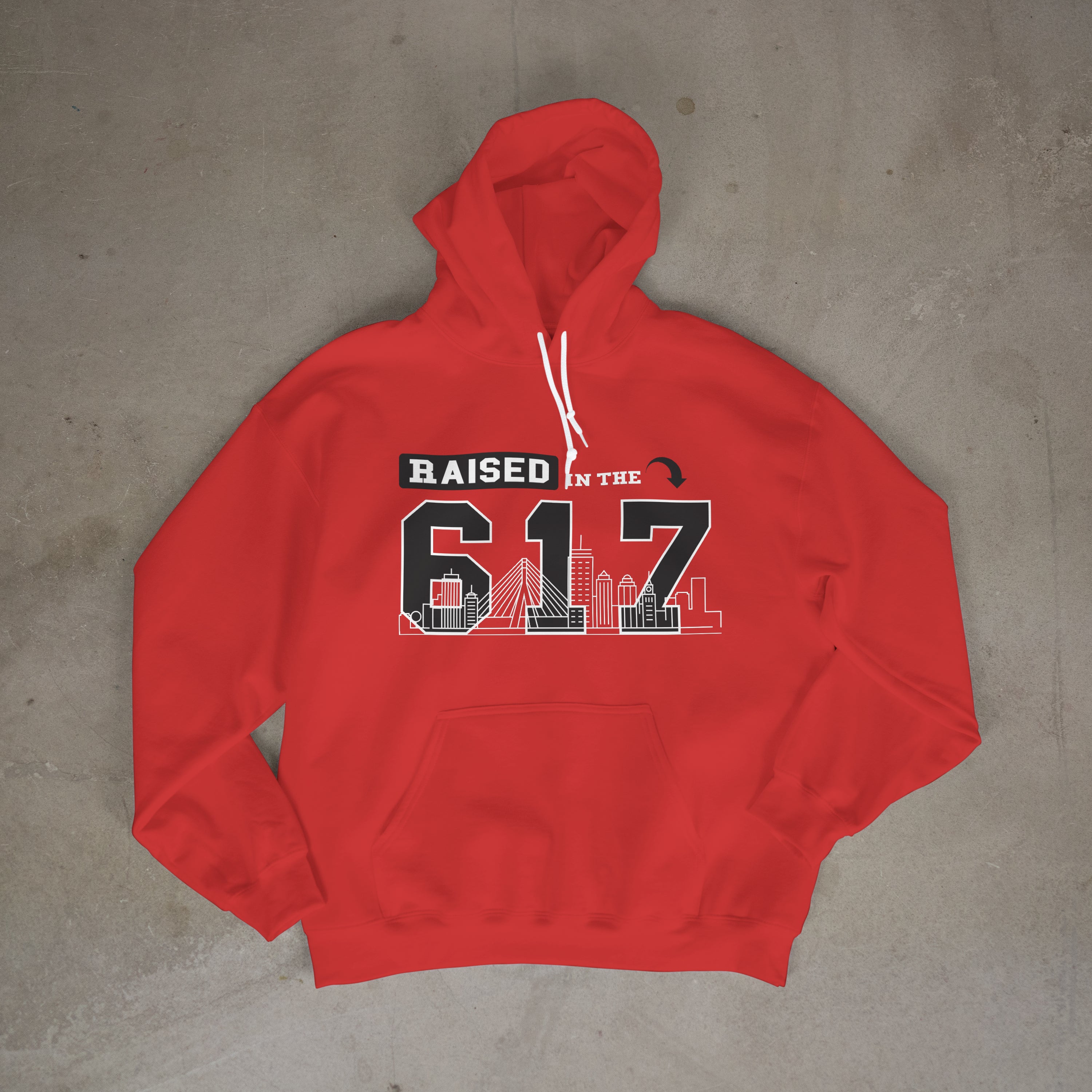 Raised in The 617 - Premium Hoodie