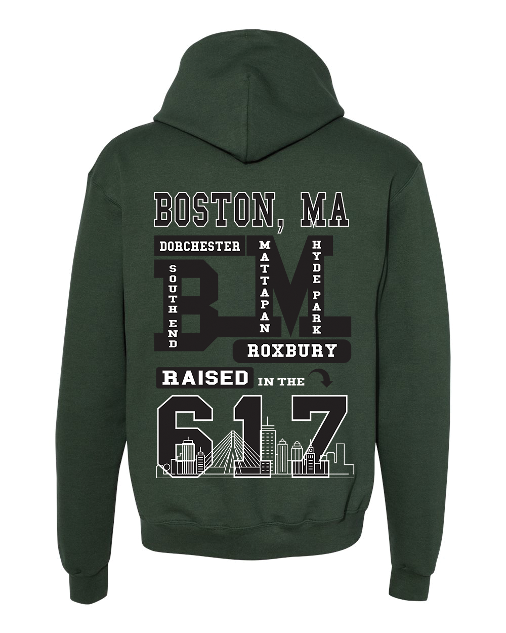 Raised in The 617 - Premium Hoodies