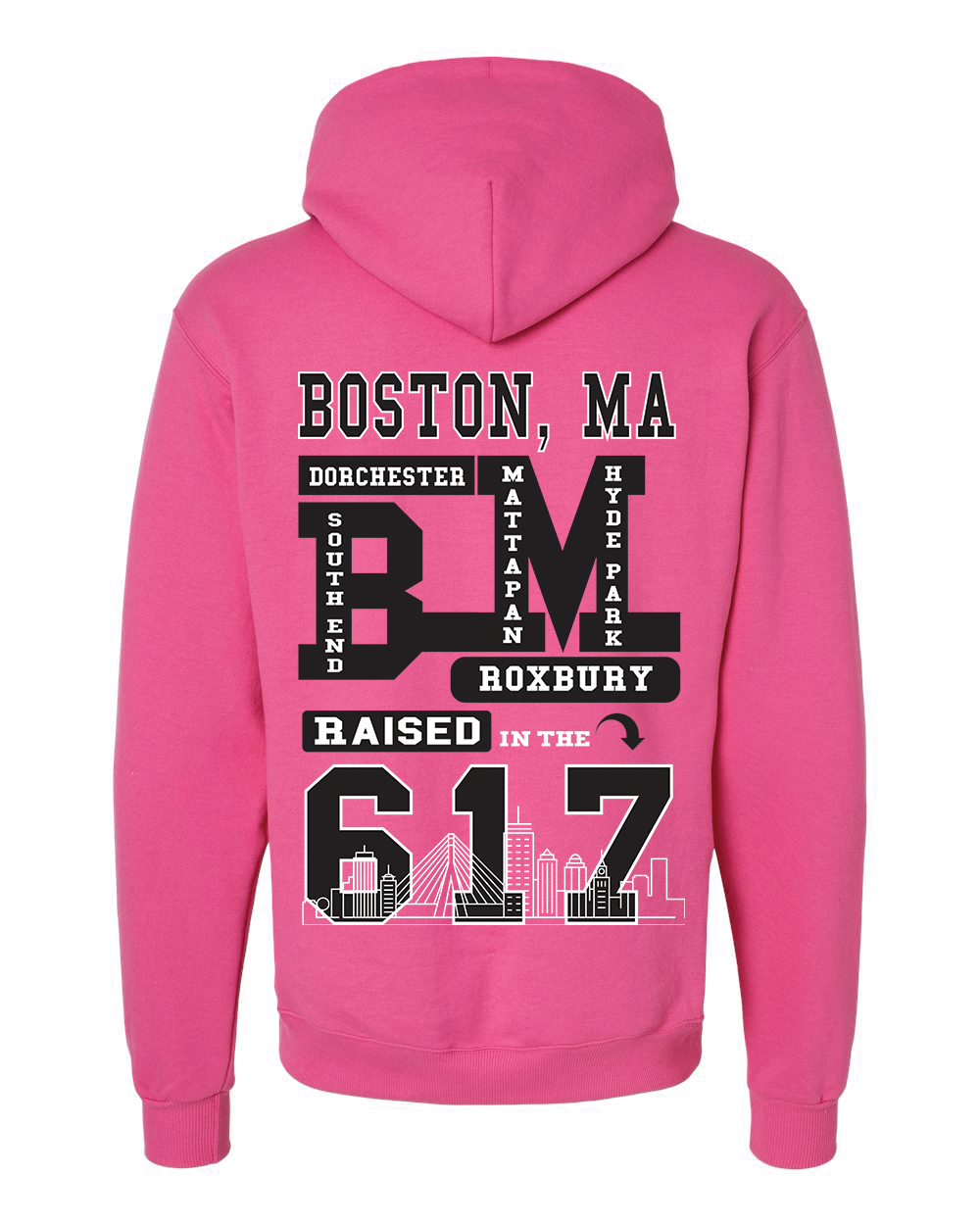 Raised in The 617 - Premium Hoodies