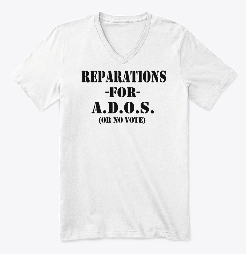 Reparations Tee - Ladies V Neck